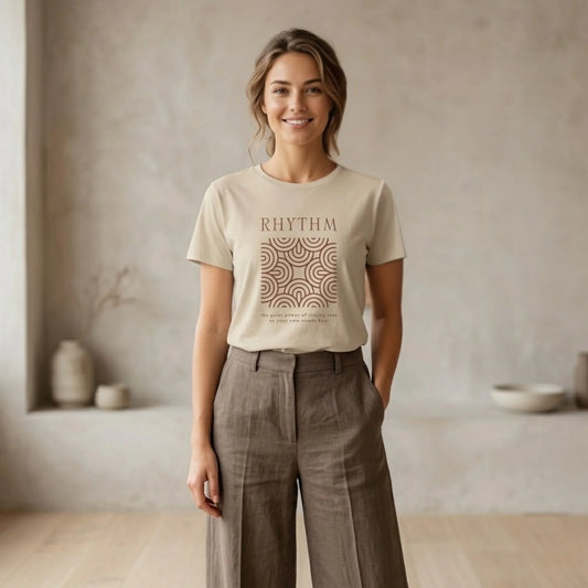 The RHYTHM Tee | Desert Dust — Terracotta